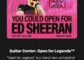 An Ill-Timed Guitar Center Contest: Open for Ed Sheeran