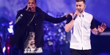 Watch Justin Timberlake and Pharrell Williams join Jay-Z at Paris 30th anniversary show
