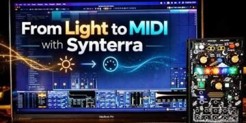 From Light to MIDI with Synterra : Vaemi #synthesis #random #light #synth #sounddesign #sensor